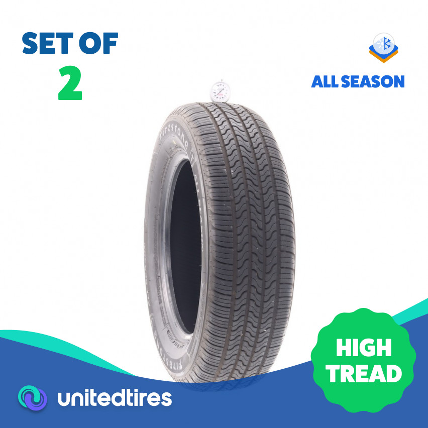 Set of (2) Used 205/65R16 Firestone All Season (Firestone) 95T - 8.5/32