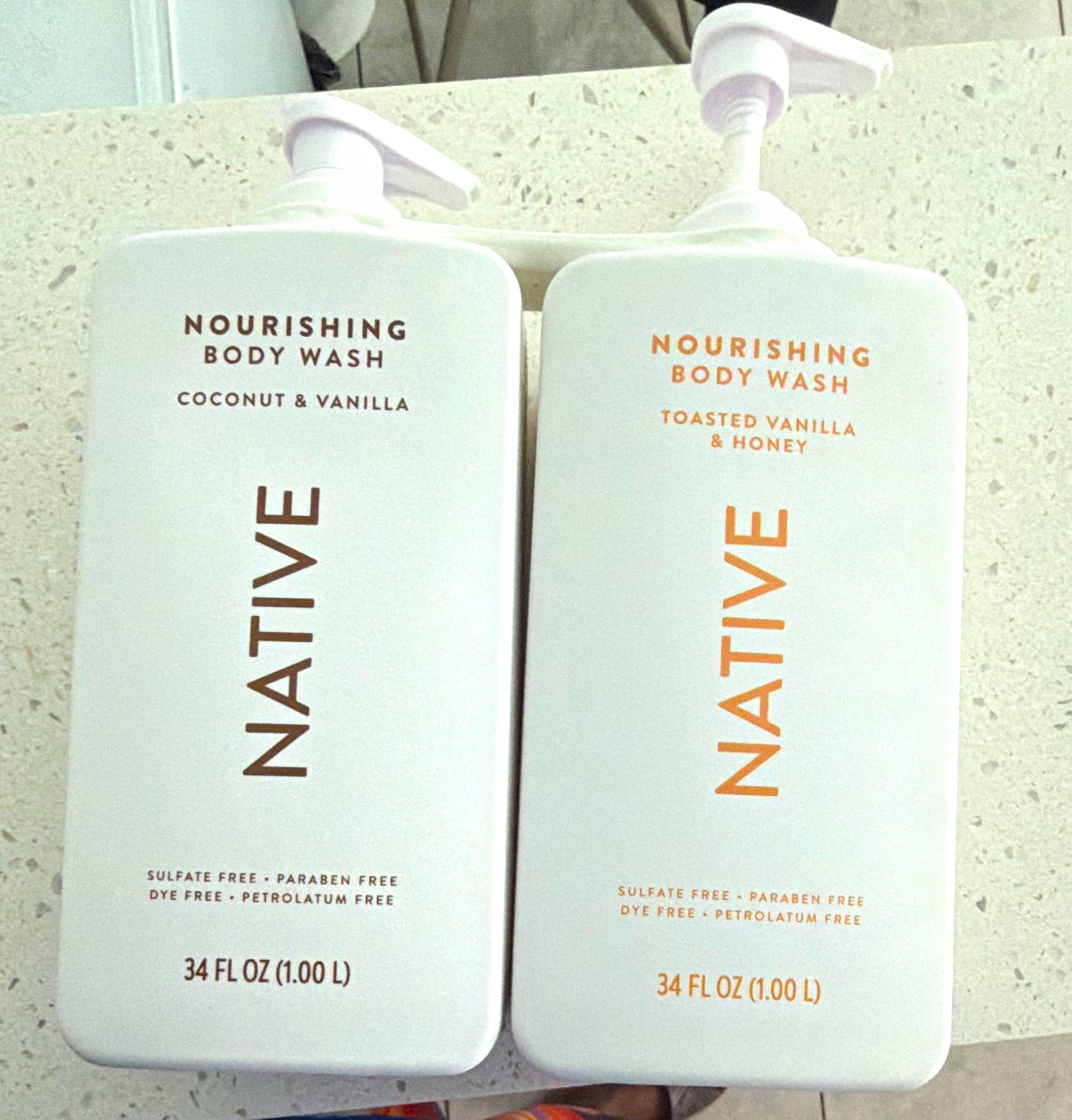 Native Nourishing Body Wash Coconut & Vanilla + Toasted Vanilla & Honey 34 fl oz Native Nourishing Body Wash Coconut & Vanilla + Toasted Vanilla & Honey 34 fl oz