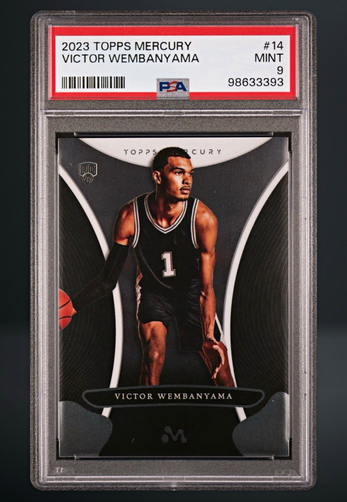 2023-24 Topps Mercury Victor Wembanyama #14 RC PSA 9 Mint Spurs LOW POP 18 🔥