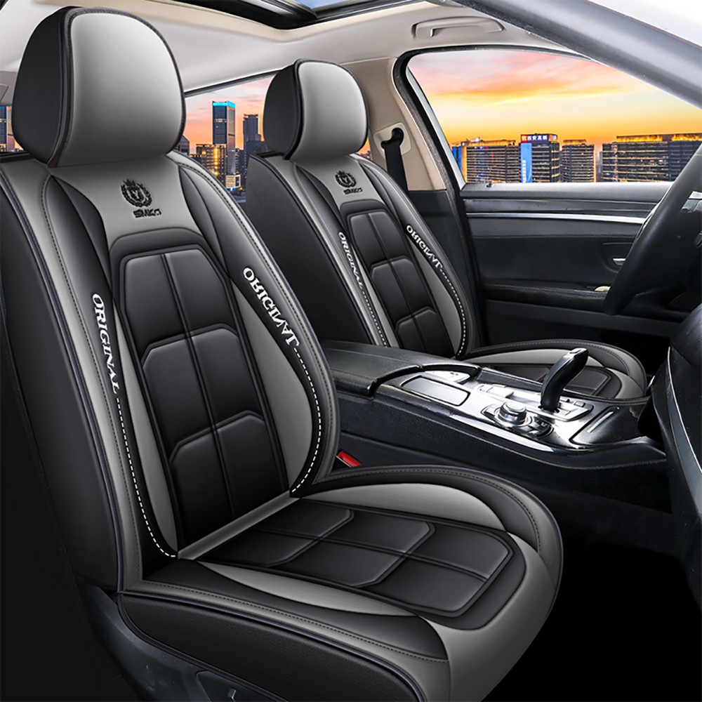2 Pack Leather Car Seat Covers Front Seats Universal fit for SUV Sedan Van Truck 2 Pack Leather Car Seat Covers Front Seats Universal fit for SUV Sedan Van Truck
