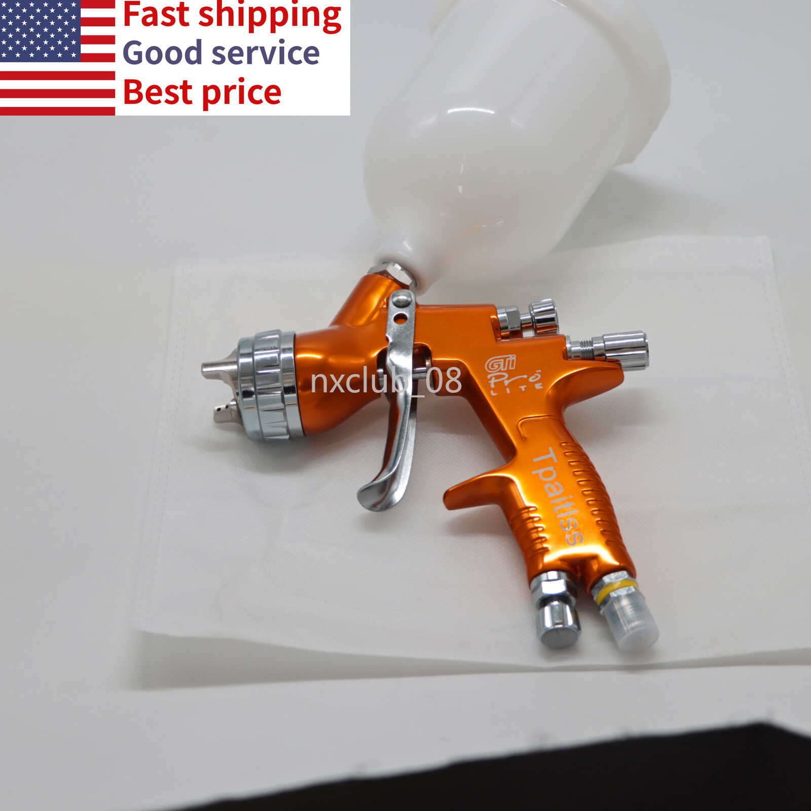 PRO LITE Golden Car Paint Tool Pistol Automobile Spray Gun TE20 1.3mm NEW PRO LITE Golden Car Paint Tool Pistol Automobile Spray Gun TE20 1.3mm NEW