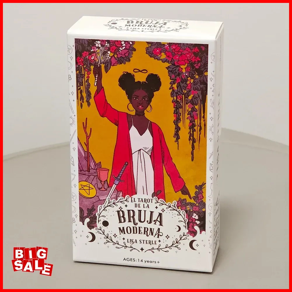 Modern Witch Tarot Deck in Spanish Language 10.3*6cm 78 Pcs Tarot Cards Combine