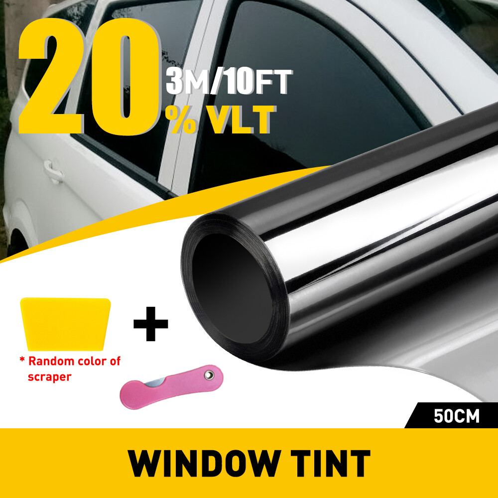 10FT Uncut Roll Window Tint Film 70% VLT 20