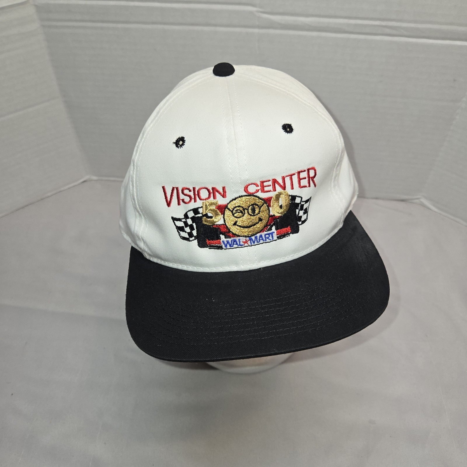 Vintage 80s 90s Walmart Hat Vision Center Adjustable Snapback By Youngan Nos Blk Vintage 80s 90s Walmart Hat Vision Center Adjustable Snapback By Youngan Nos Blk