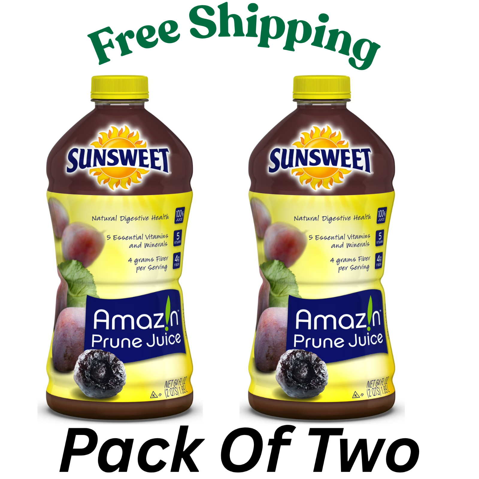 PR Sunsweet AmazIn 100% Juice, Prune, 64 fl oz, (2 pack) PR Sunsweet AmazIn 100% Juice, Prune, 64 fl oz, (2 pack)