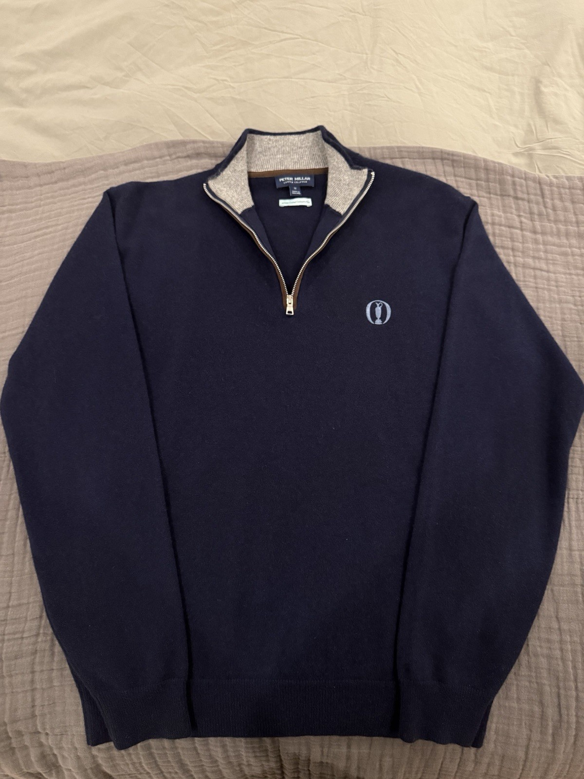 Peter Millar 1/4 Zip Artisan Crafted Cashmere Made In England Retail $595 Peter Millar 1/4 Zip Artisan Crafted Cashmere Made In England Retail $595