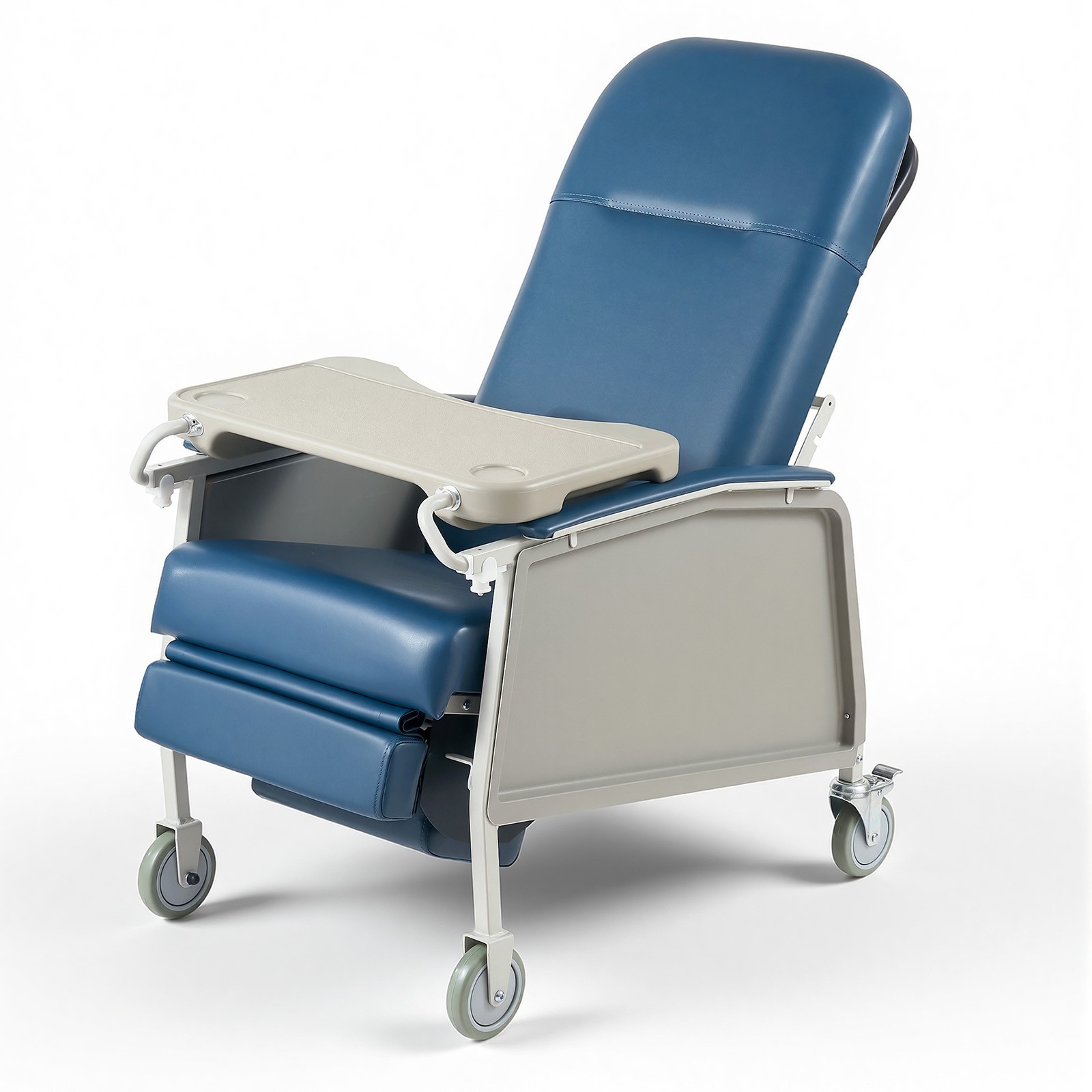 VEVOR 3-Position Geri Chair Recliner 500LBS Capacity Reclining Geri Chair