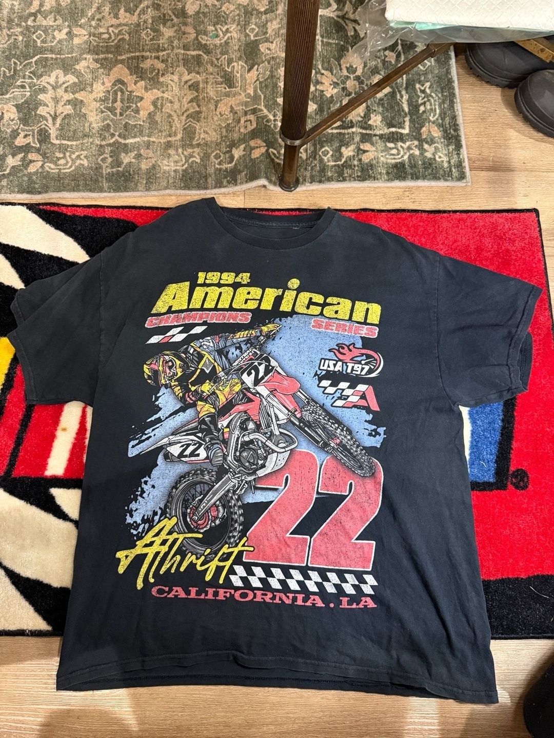 Vintage 1994 American Champions Series Motocross T-Shirt
