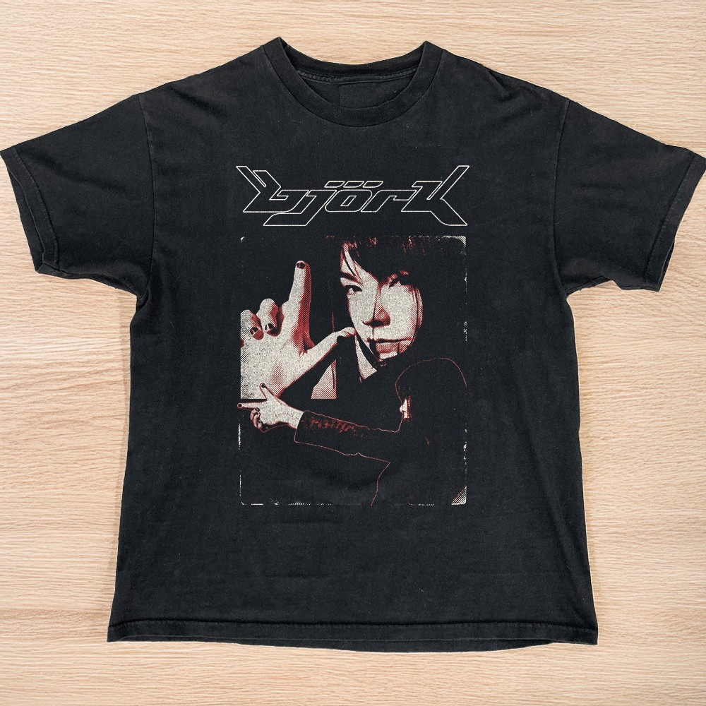 HOT Bjork The Lie Graphic Tee Retro Alternative Unisex Black T-shirt Size S-5XL