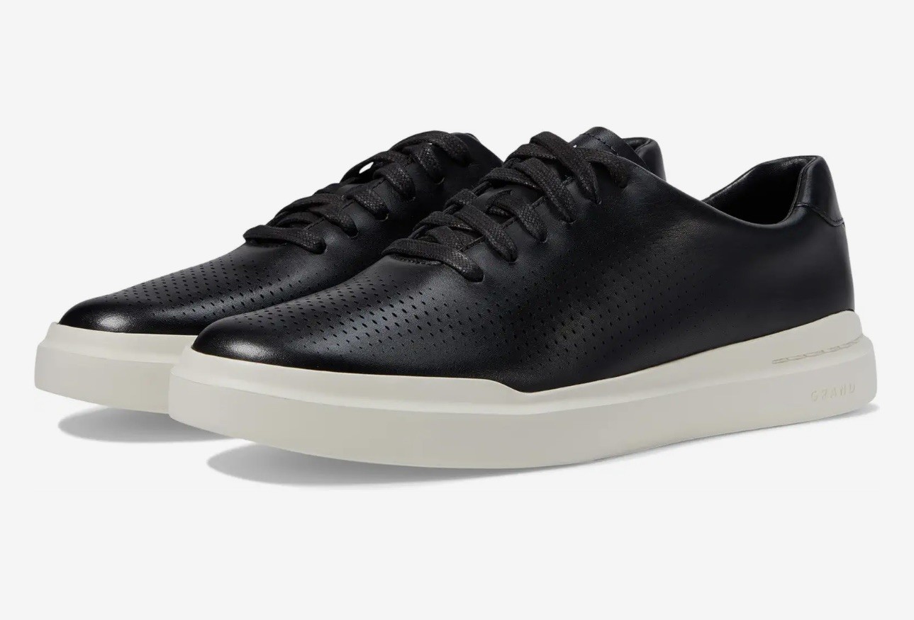 Cole Haan Men\'s GrandPro Rally Laser Cut Sneaker-Black, C31219,  size 11 M