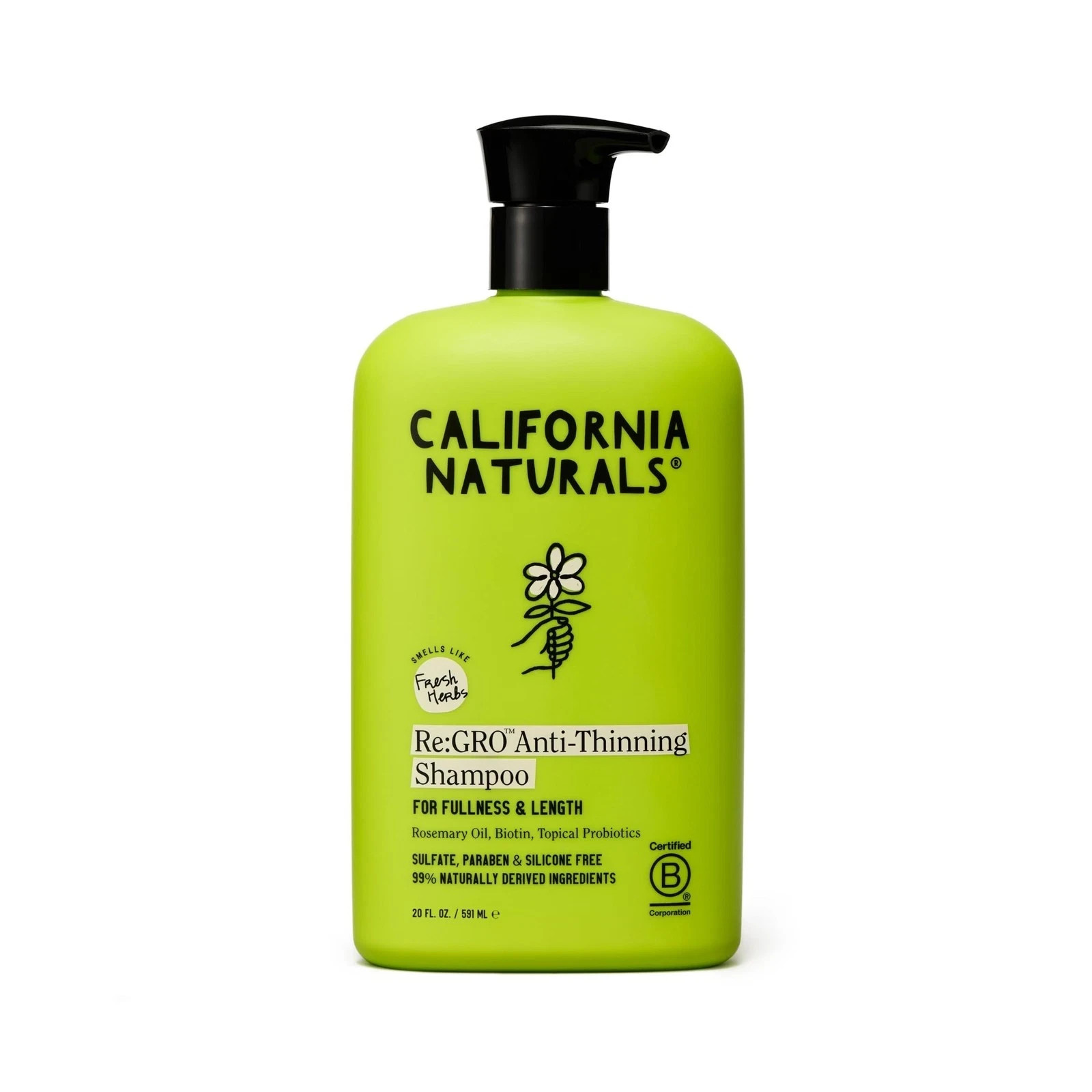 California Naturals Re:GRO Anti-Thinning Shampoo  Bio... USA FAST SHIP