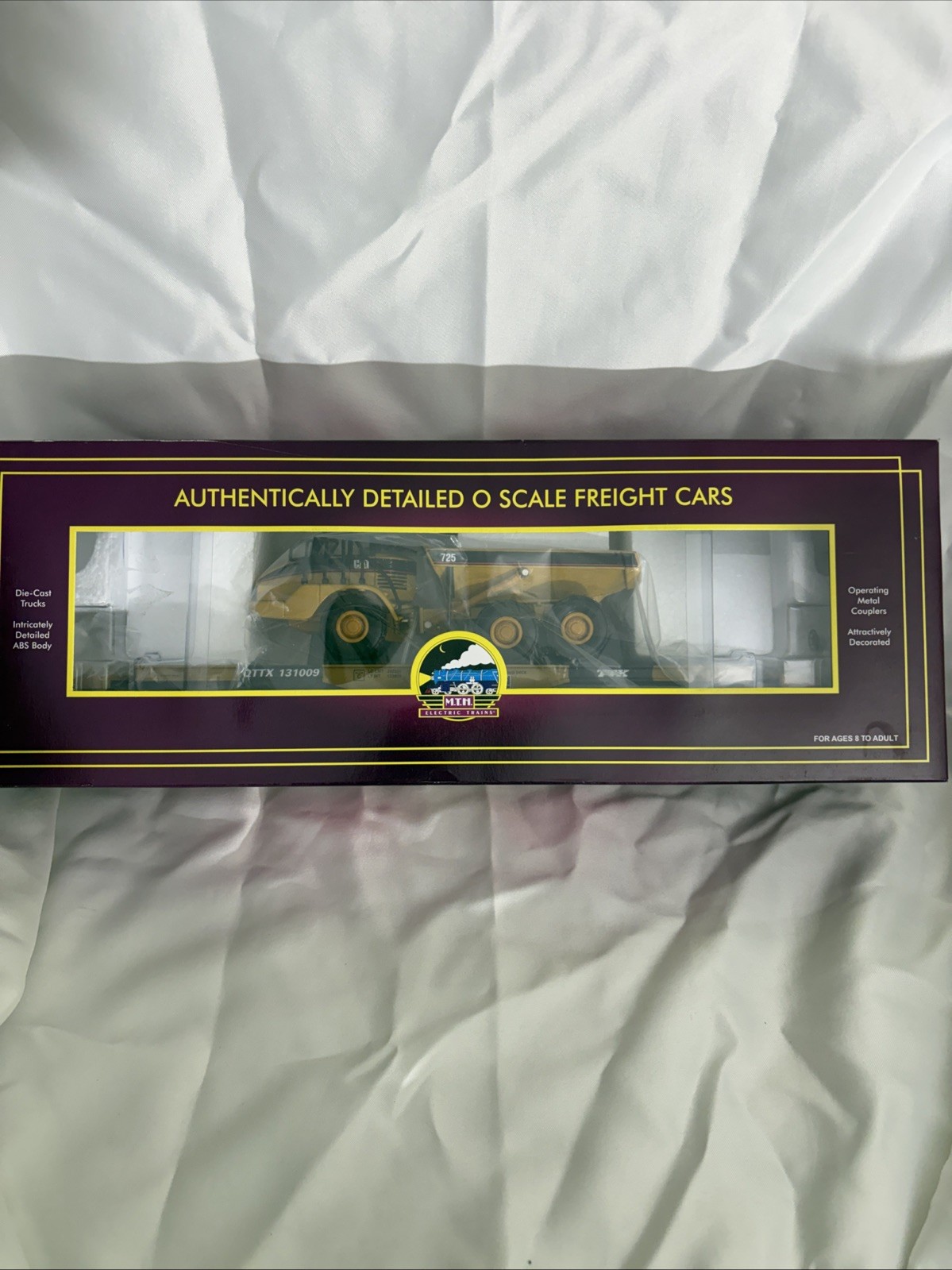 MTH Premier 20-98425 47\' TTX Flat Car w/CAT 725 Articulated Truck #131009 MTH Premier 20-98425 47\' TTX Flat Car w/CAT 725 Articulated Truck #131009