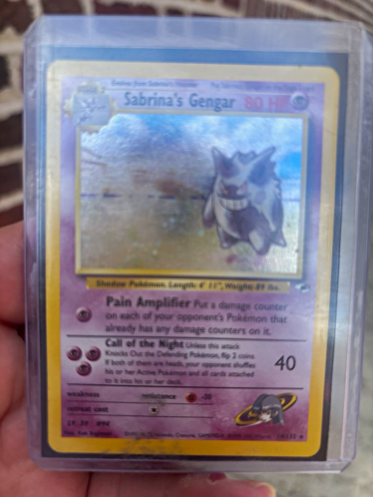 Sabrina\'s Gengar 14/132 Gym Challenge Holo Rare Unlimited English Pokemon TCG Sabrina\'s Gengar 14/132 Gym Challenge Holo Rare Unlimited English Pokemon TCG
