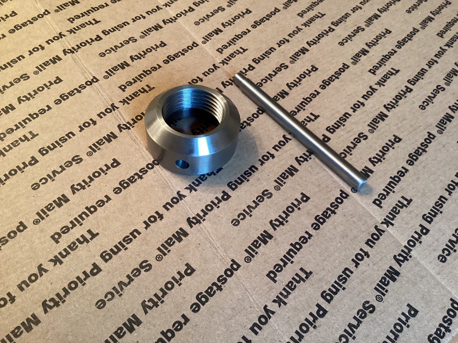 Spindle nose steel thread protector 1-1/2\ Spindle nose steel thread protector 1-1/2\