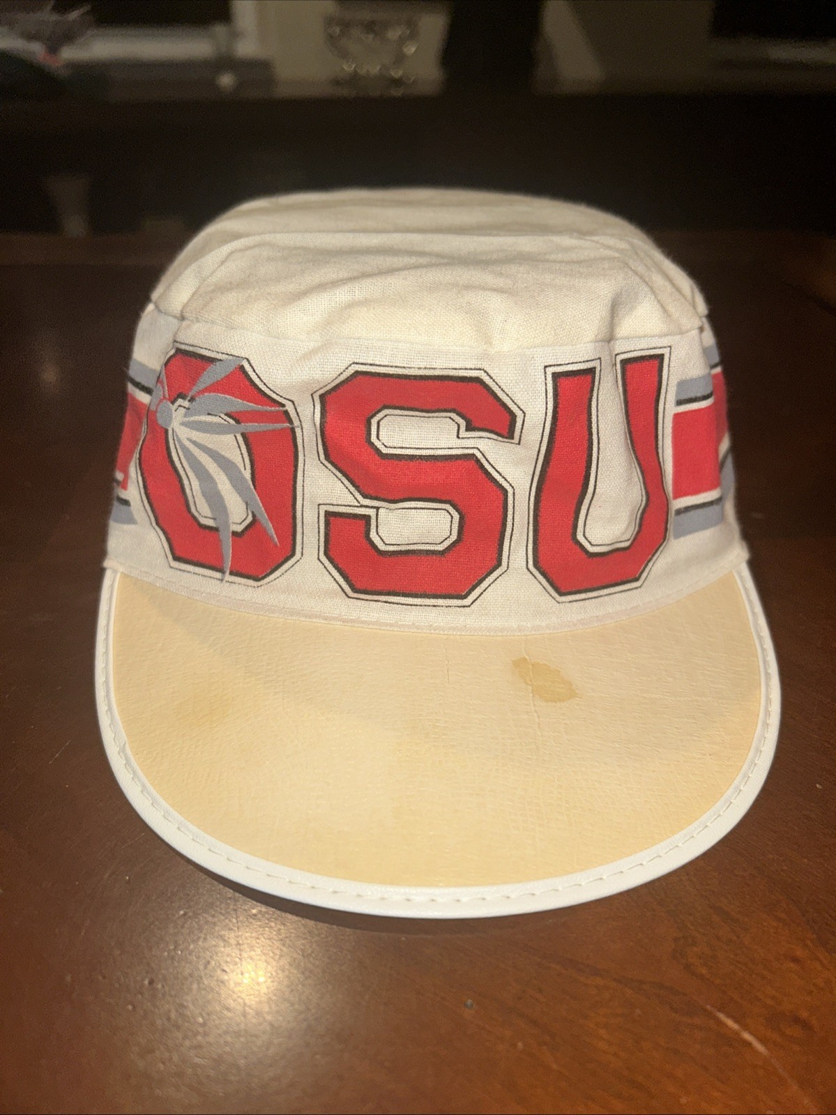 Vintage Ohio State Buckeyes Hat Snapback Cap Painter\'s Hat Cap 80s Friday HTF