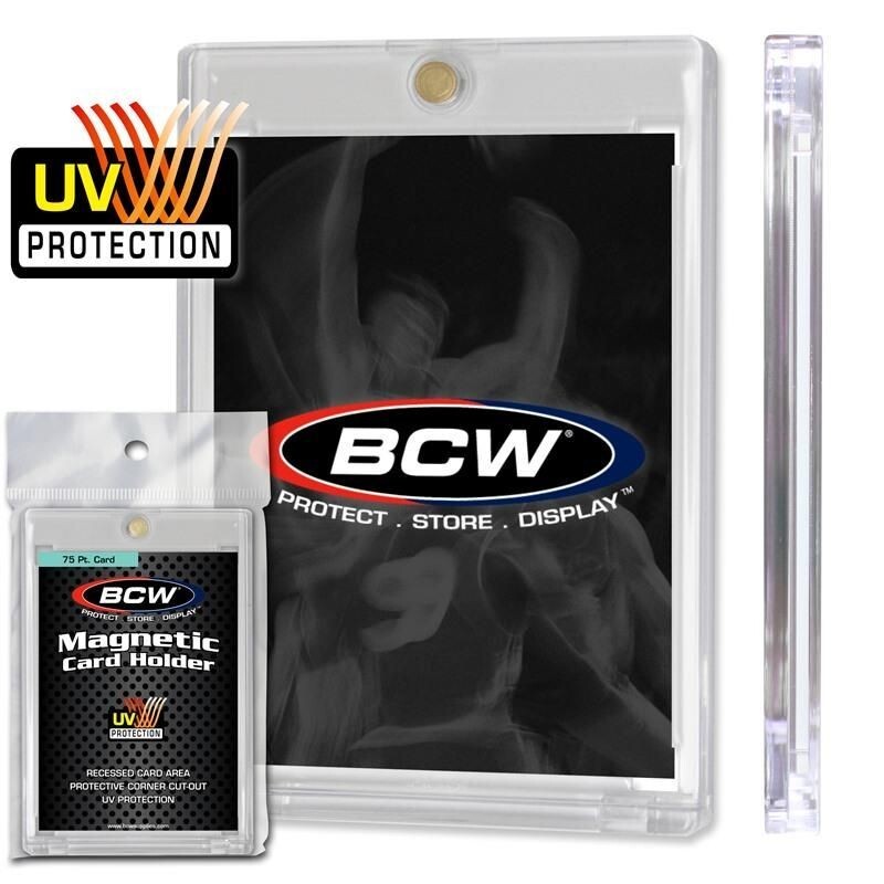 10 BCW Brand 75pt Magnetic One Touch Holders 1-MCH-75- 
