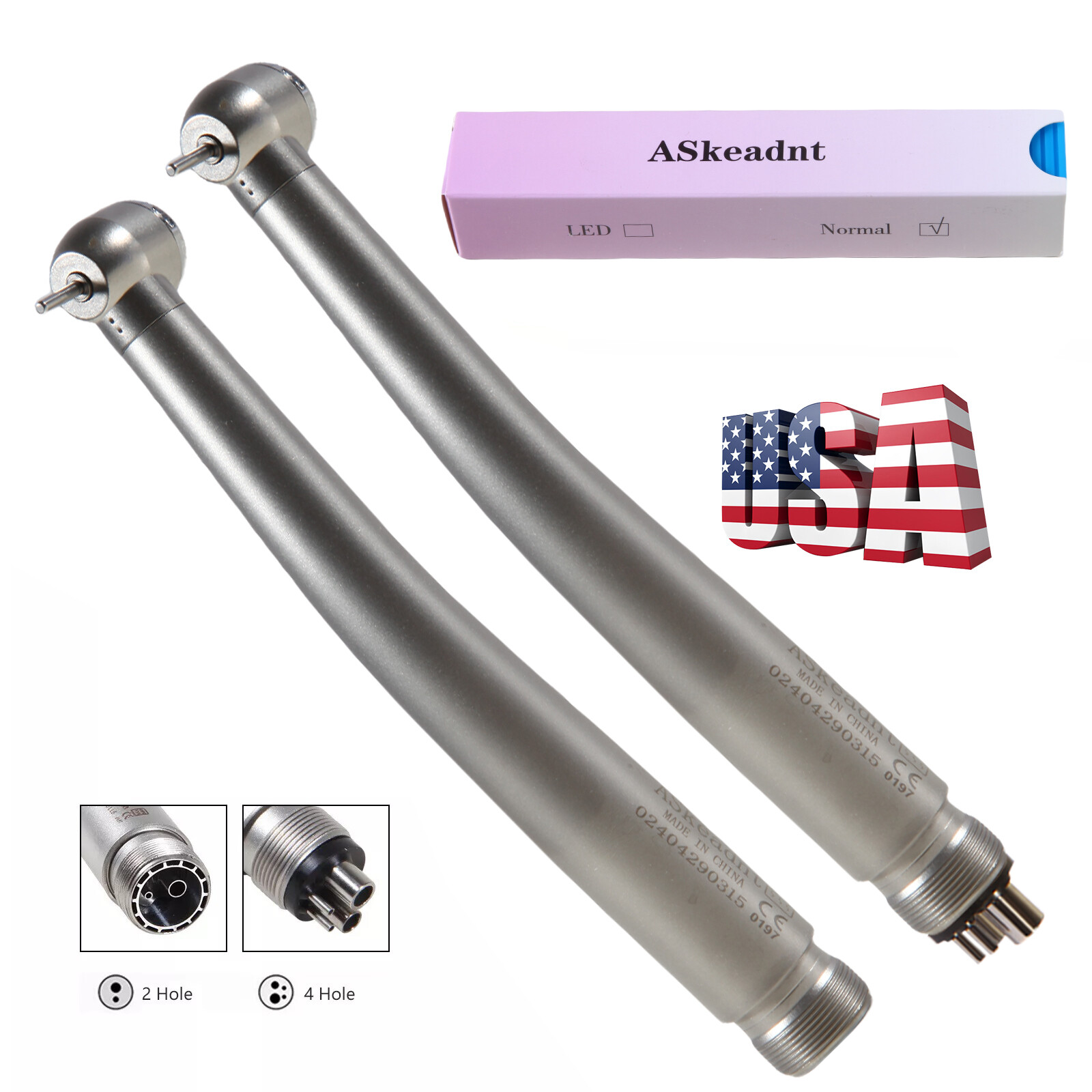 NSK Style Dental Fiber Optic LED E-generator / High Speed Handpiece 2HOLE/4HOLE