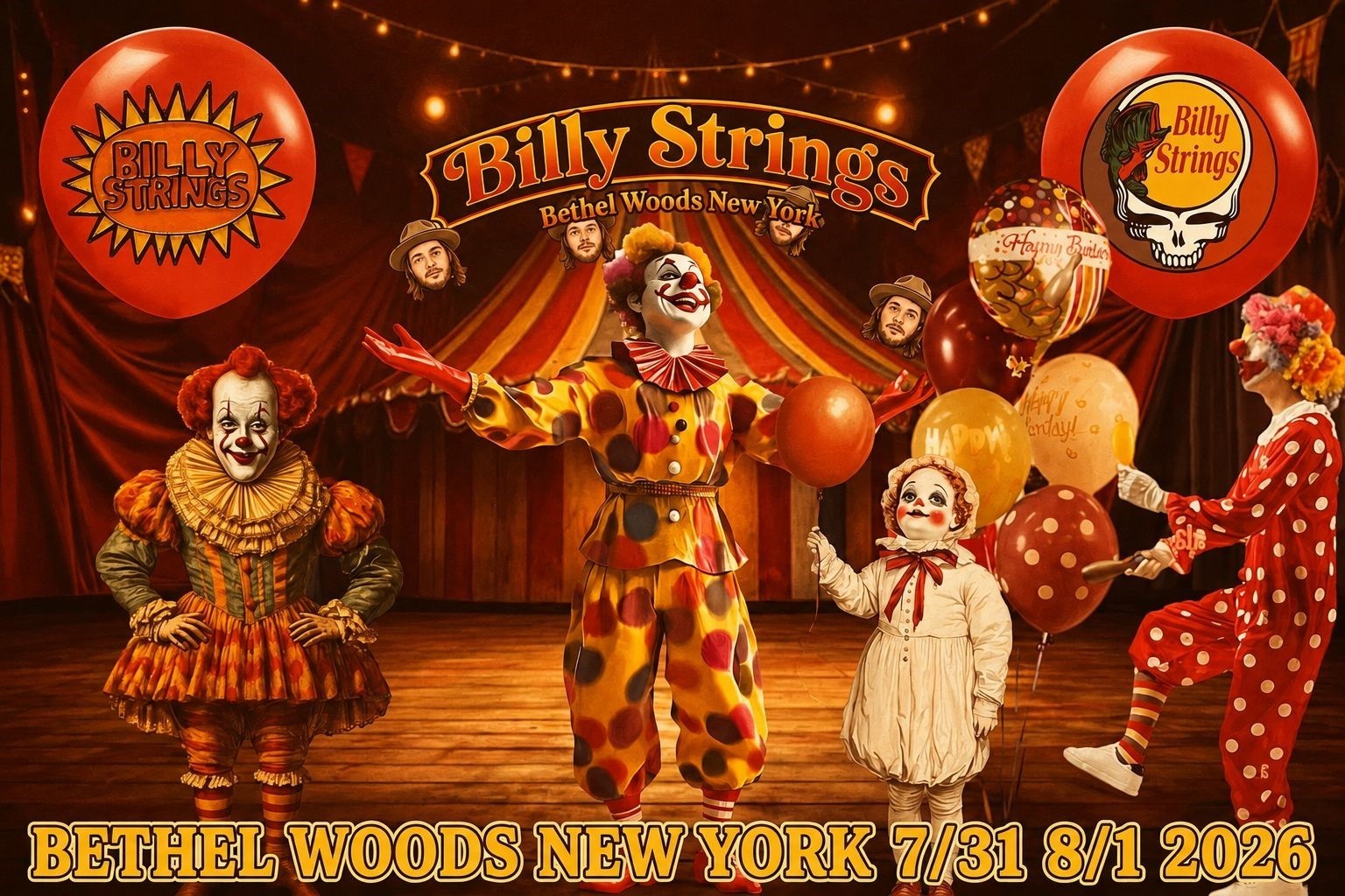 Billy Strings Bethel Woods New York 7/31 8/1 2026 Billy Strings Bethel Woods New York 7/31 8/1 2026