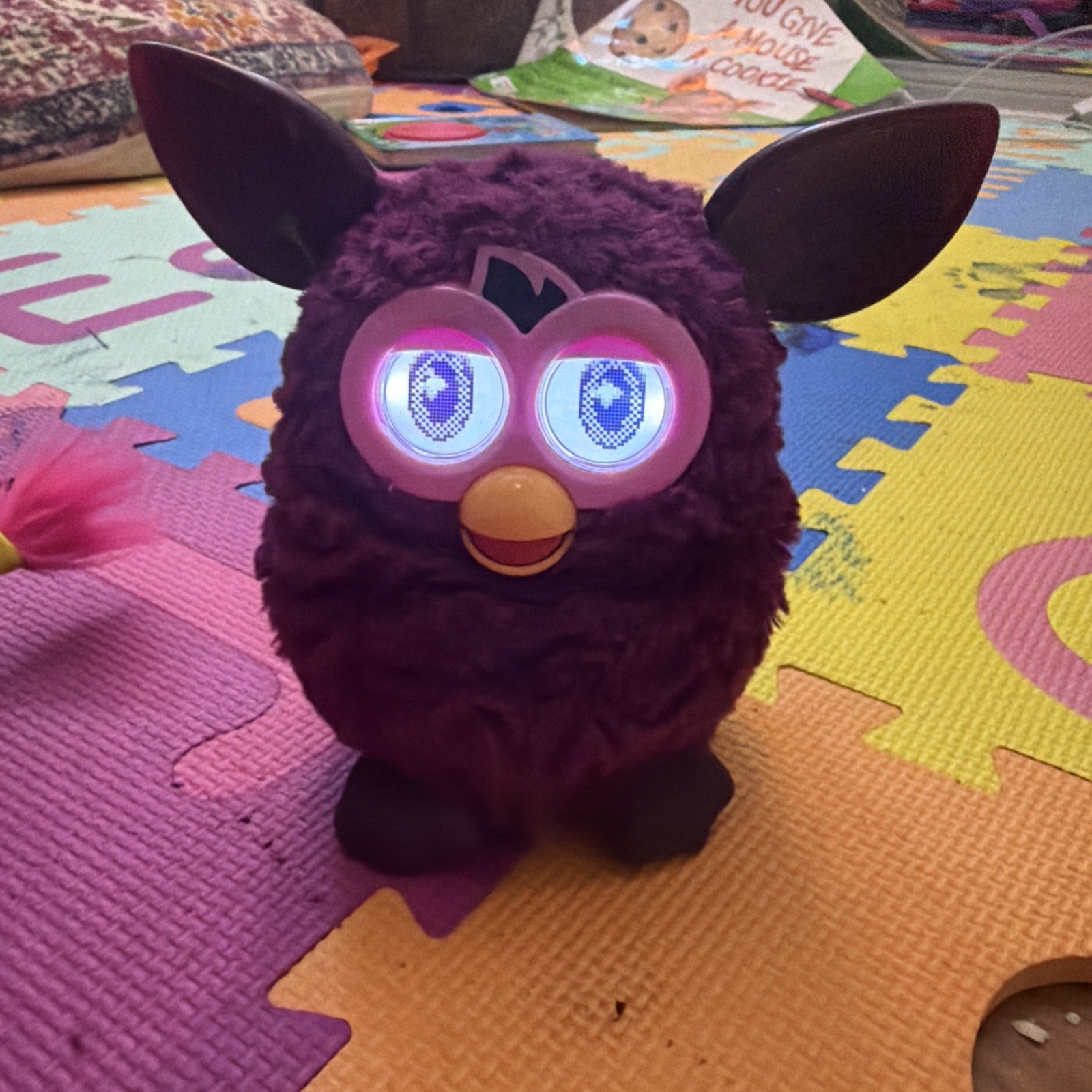 2012 Hasbro Furby Dark Purple Interactive Tested Works (See Video) 2012 Hasbro Furby Dark Purple Interactive Tested Works (See Video)