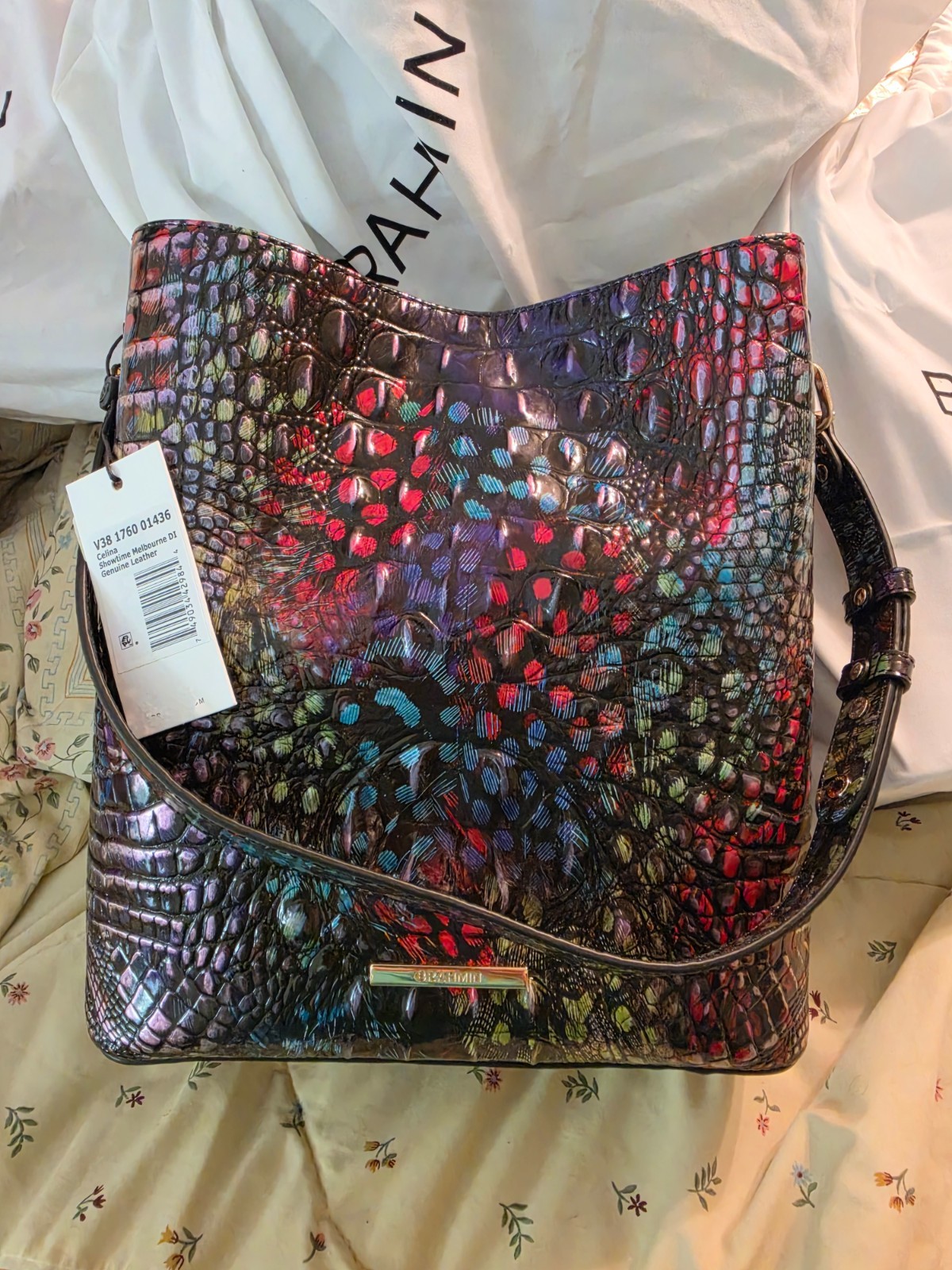 Brahmin Celina Bucket bag in Showtime Melbourne