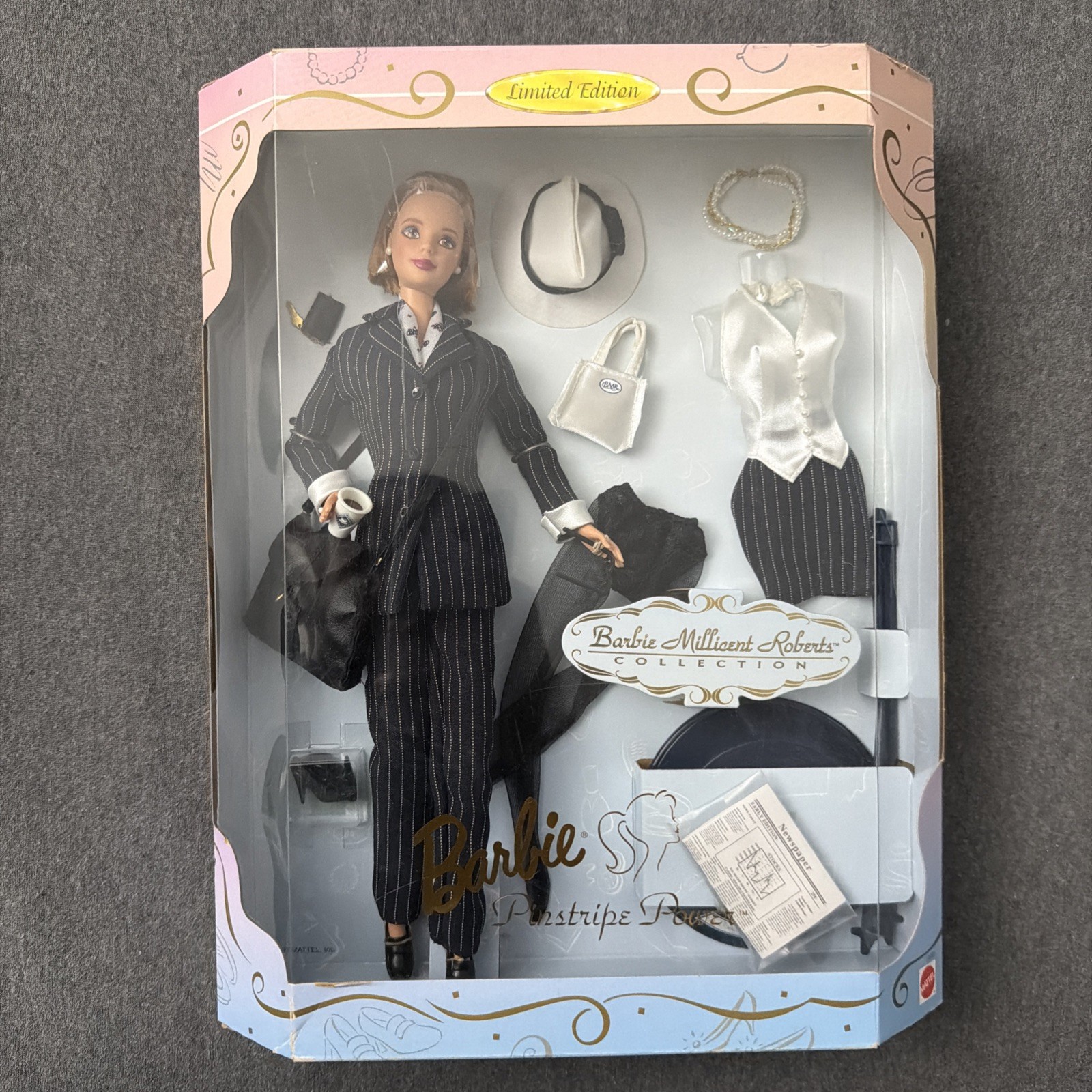 Barbie Millicent Roberts Collection Pinstripe Power Giftset 1998 Doll Barbie Millicent Roberts Collection Pinstripe Power Giftset 1998 Doll
