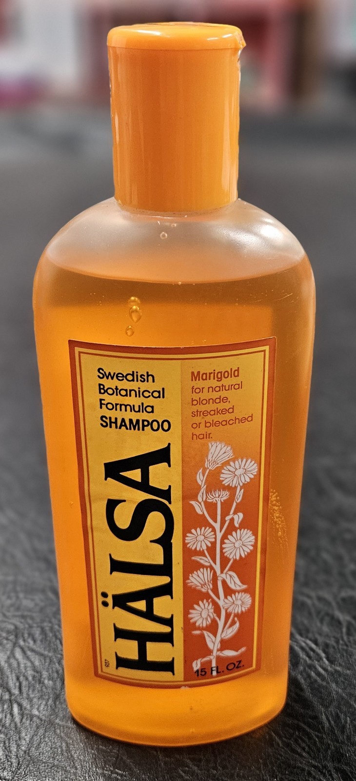 Vintage NOS 1984 HALSA Marigold Shampoo 15 fl oz Brand New Never Used Prop SCJ Vintage NOS 1984 HALSA Marigold Shampoo 15 fl oz Brand New Never Used Prop SCJ