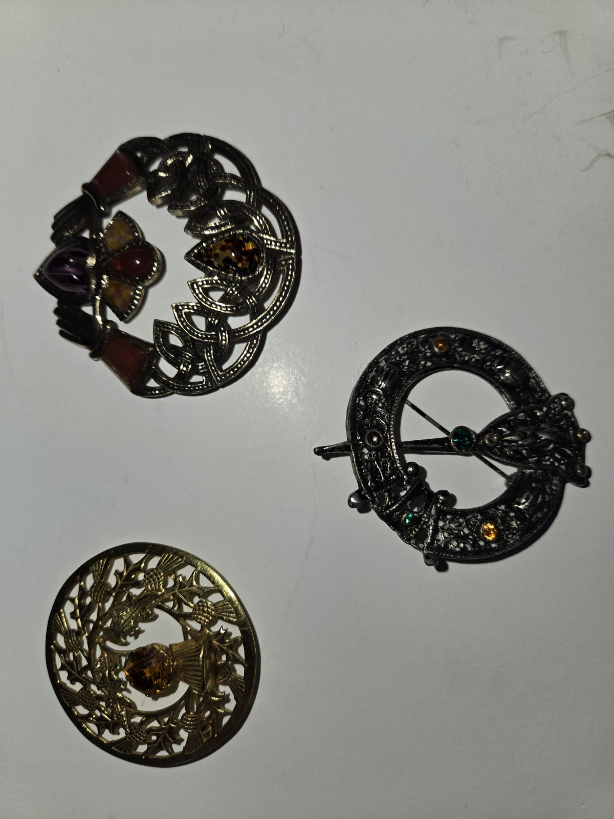 Three Vintage Silver Pendants 