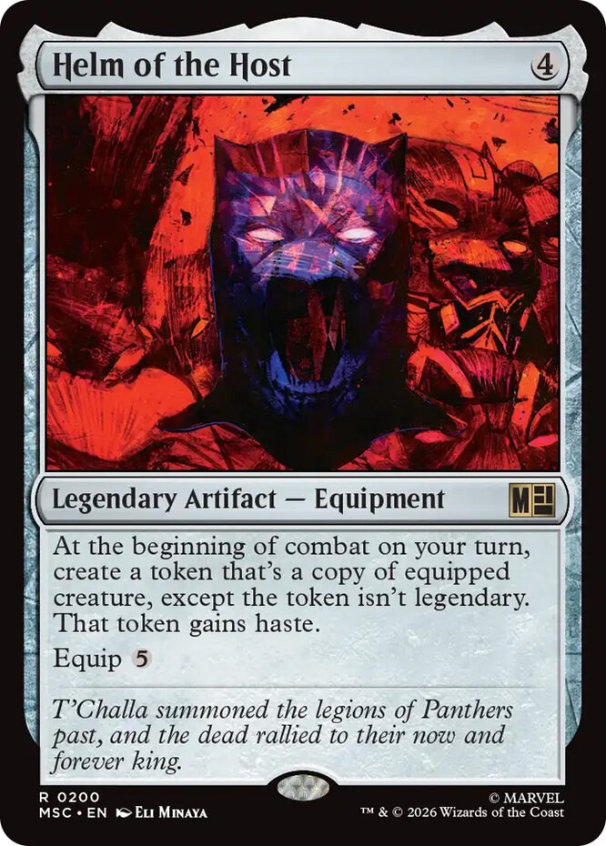 Helm of the Host NM-Mint Commander: Marvel Super Heroes MTG
