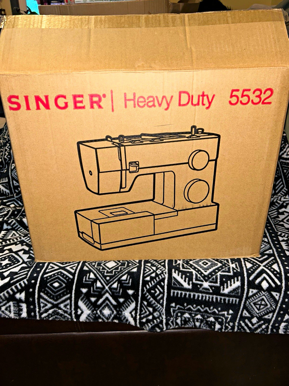 SINGER Heavy Duty 5532 Mechanical Household Sewing Machine Free Arm Portable