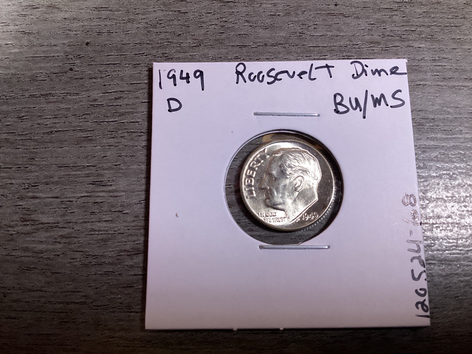 1949 D Roosevelt Silver Dime in BU Condition from Denver Mint 120524 68td