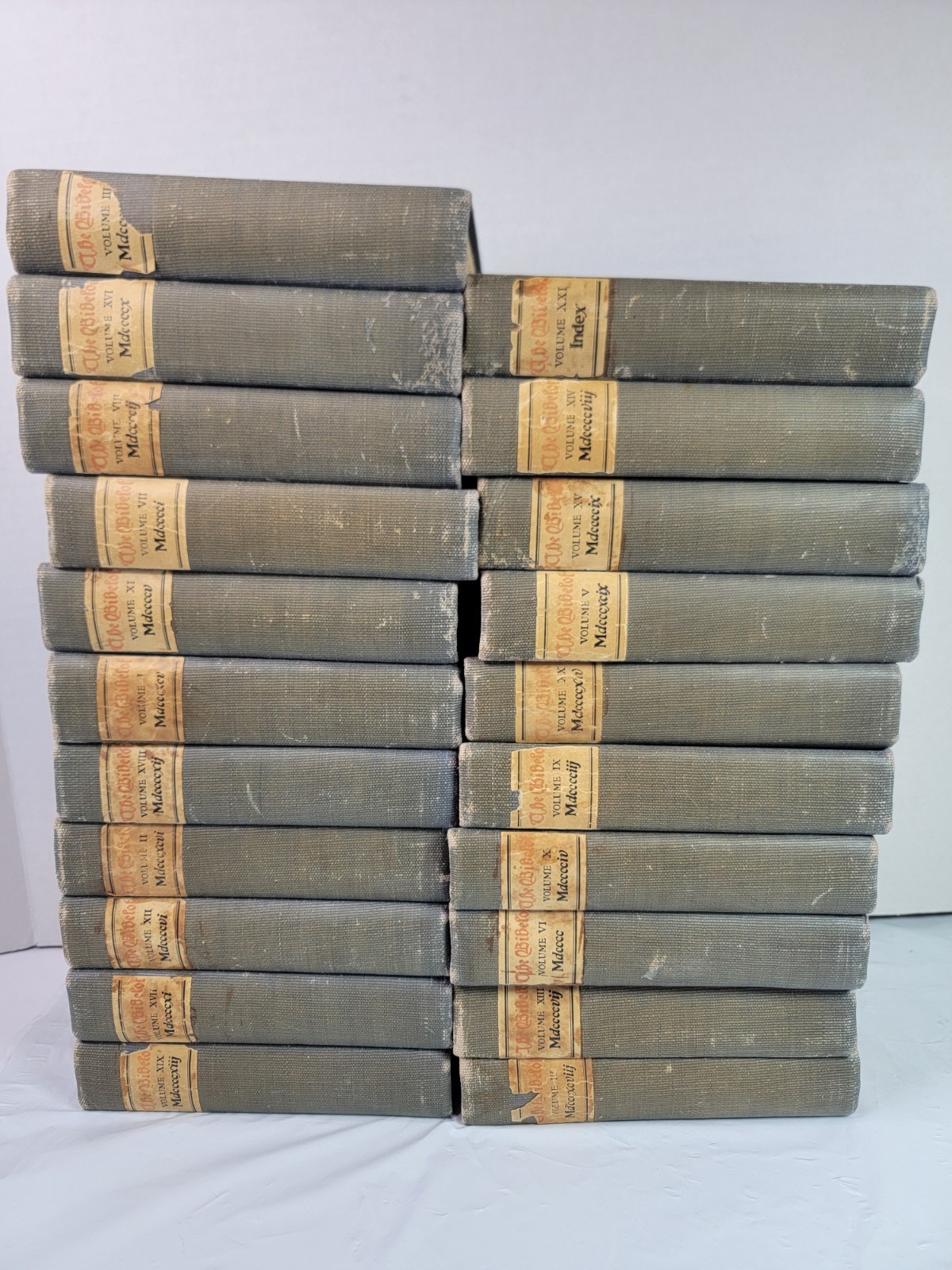 1925 The Bibelot Complete 21 Vol Set Mosher Testimonial Edition Poetry Prose
