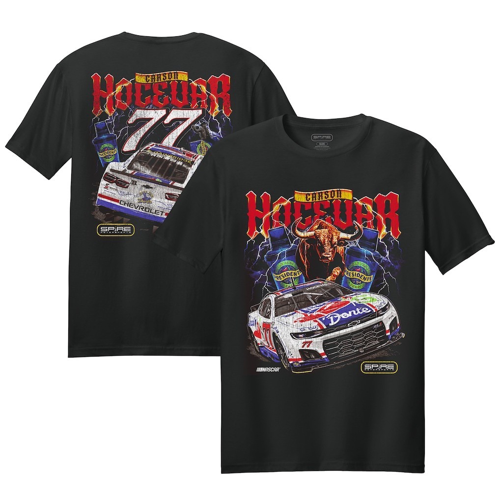 Carson Hocevar Spire Motorsports Chili's Car T-Shirt - Black