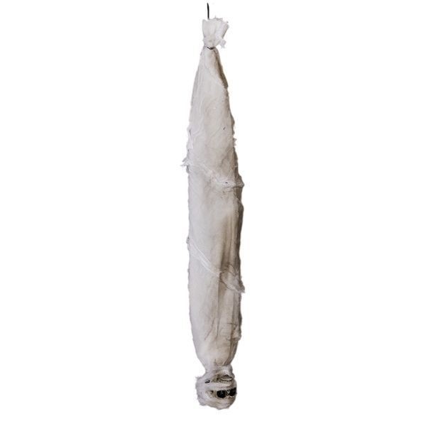 3ft Halloween Animated Hanging Cocoon Corpse Sound Activated Scream Haunted Prop