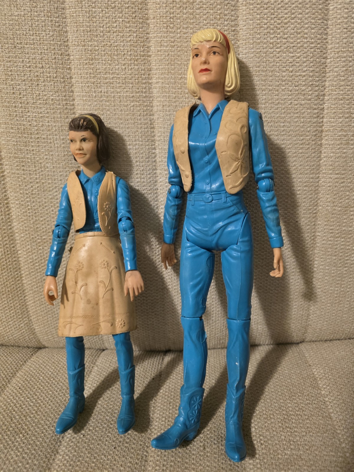 Vintage 1960s Marx Johnny West - Janice Cowgirl & Jane West Doll 