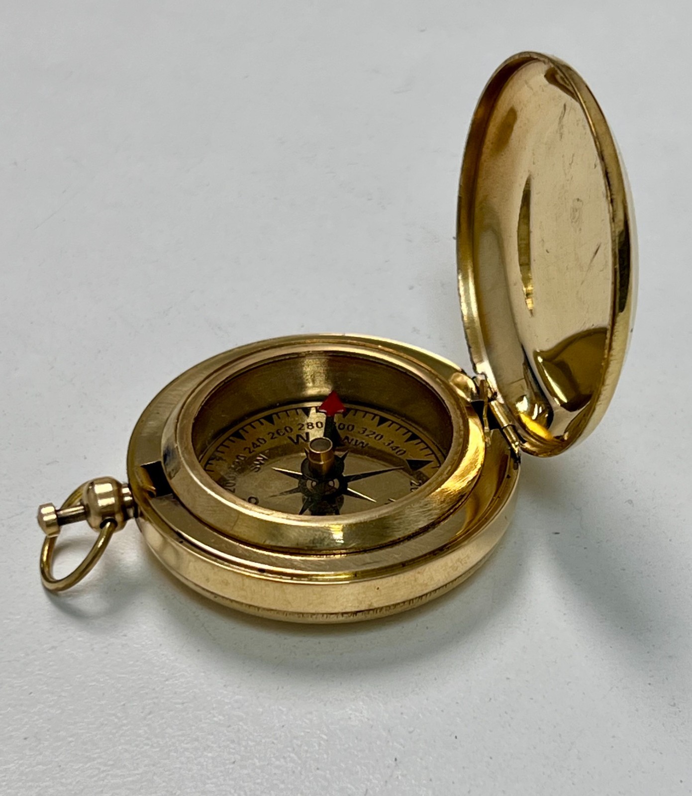 Nautical Vintage Maritime Antique 2 inches Brass Directional Pocket Compass