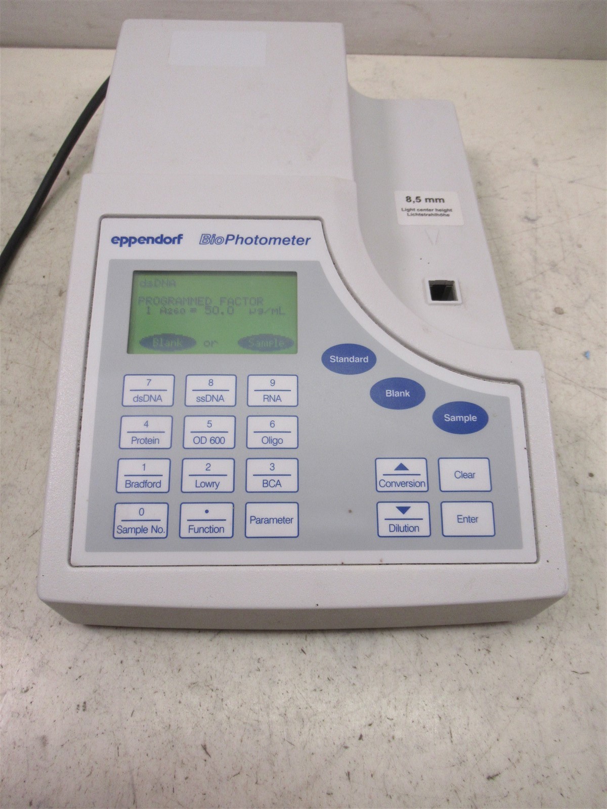 Eppendorf 6131 BioPhotometer UV/Vis Spectrophotometer DNA RNA Protein Lab