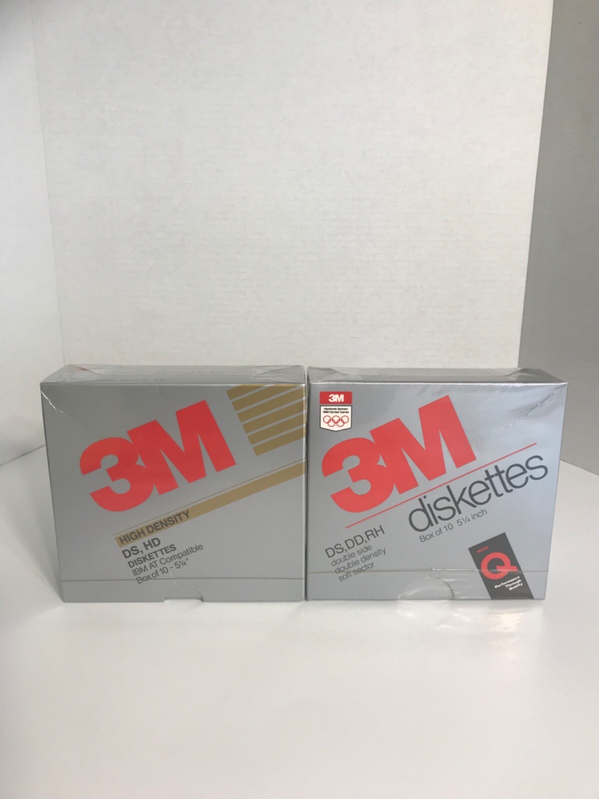 NIB Vintage 1987' 1989' 3M Diskettes 1X 3M High Density Diskettes Box Of 10 Lot