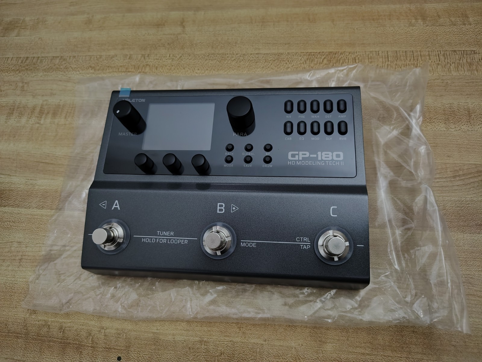 Valeton GP-180 Multi-Effects Processor Pedal Bluetooth Wireless Modeler