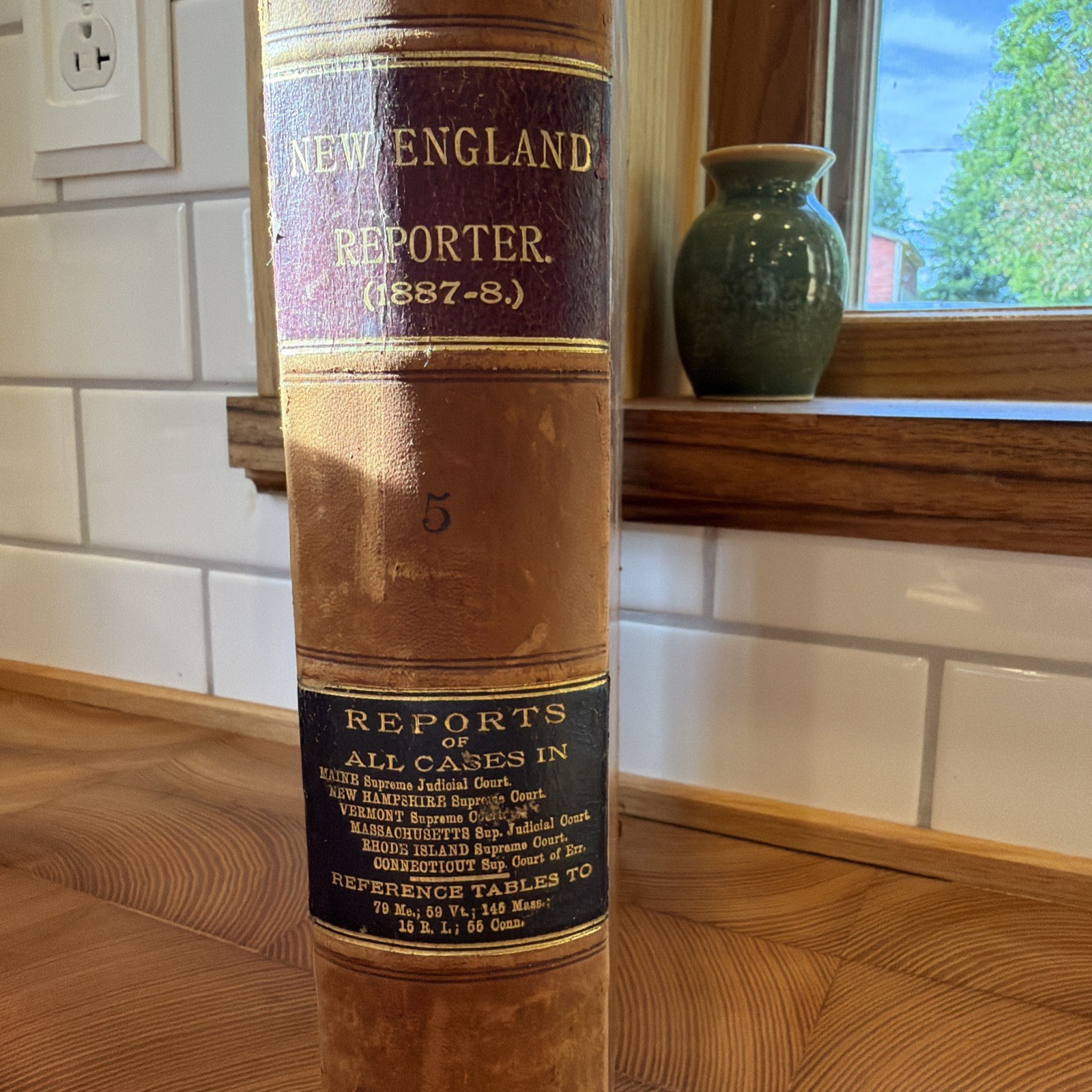 New England Reporter - rare law book - 1887