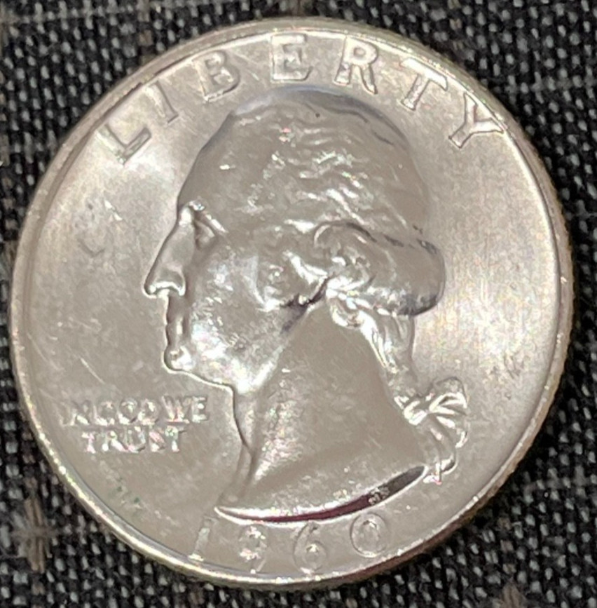 1960D Washington Quarter BU Brilliant Uncirculated 90% Silver 25C Denver US Coin