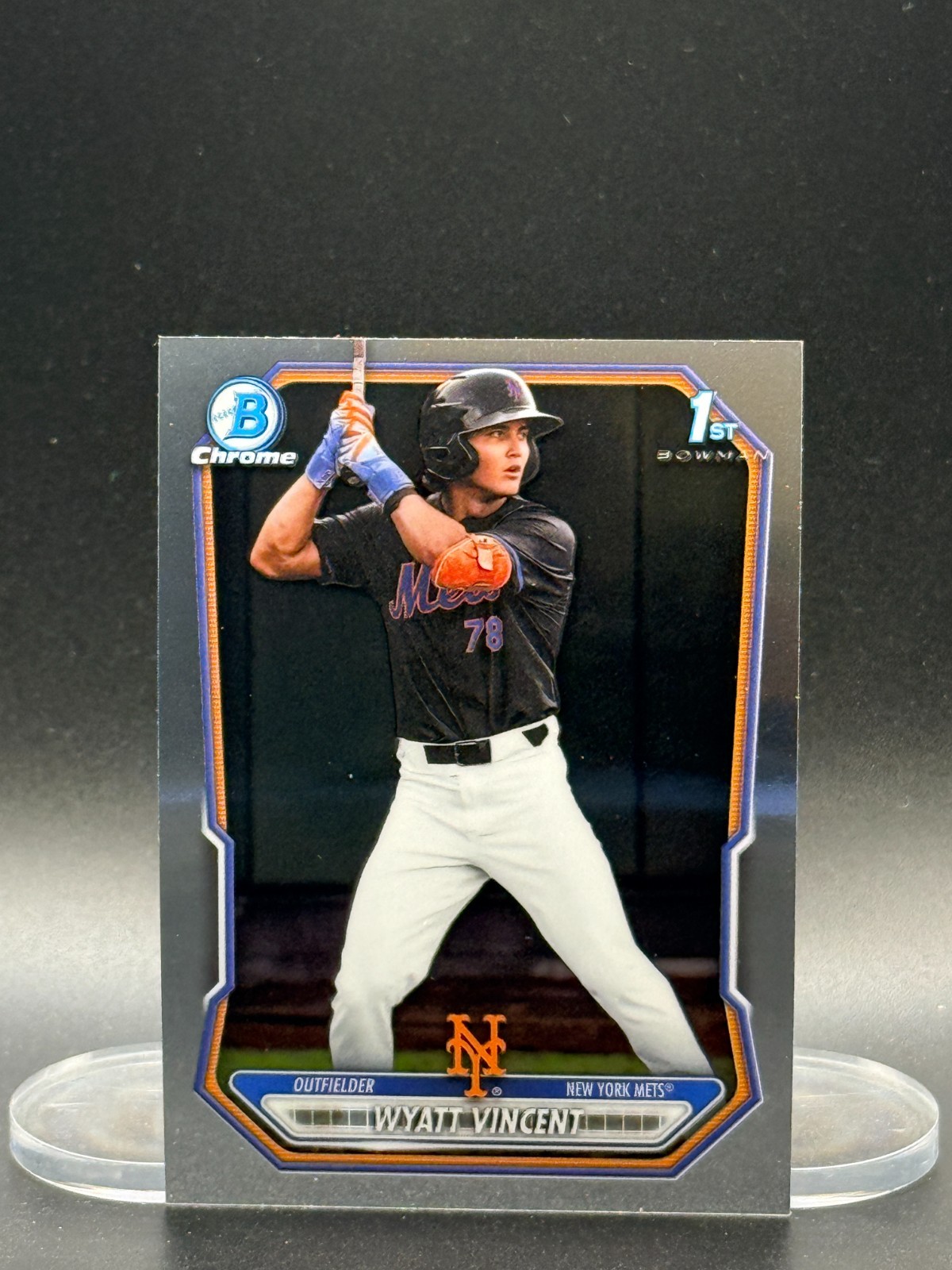 2026 Bowman Chrome WYATT VINCENT 1st Bowman Prospect BCP-187 Mets