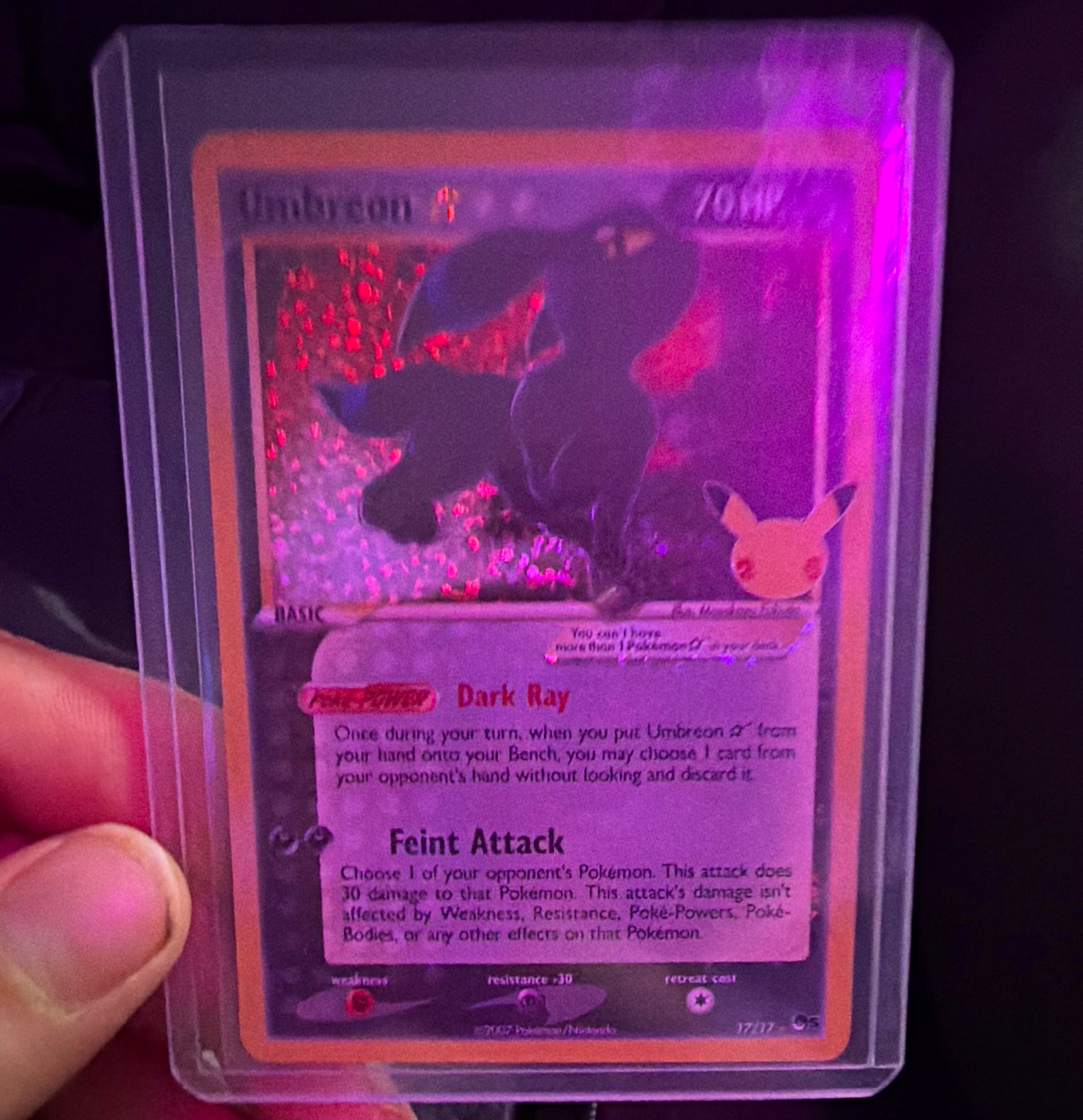 The Pokémon Company Pokémon TCG Umbreon Star POP Series 5 17/17 Regular English