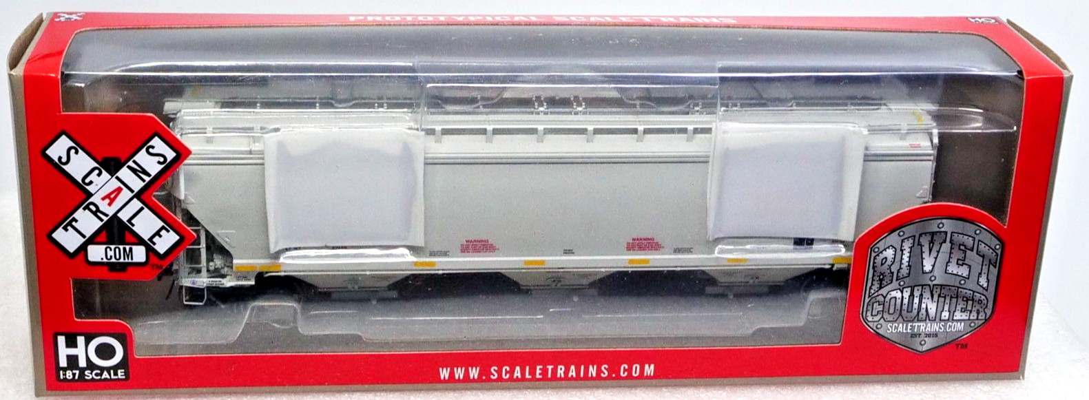 Scaletrains Rivet Counter SXT30781 HO Greenbrier Covered Hopper BNSF 486742 SLSF