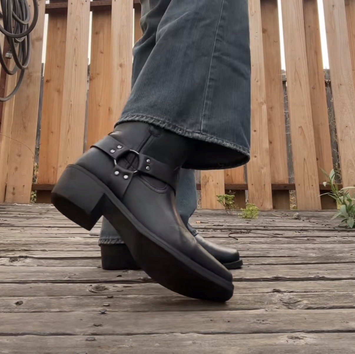 Vintage Durango Harness Boots Men\'s 10.5 Motorcycle Biker USA