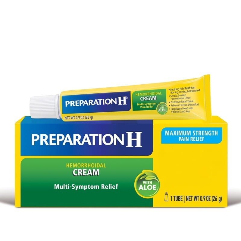 Preparation H Maximum Strength Hemorrhoid Cream With Aloe for Soothing Relief, 0