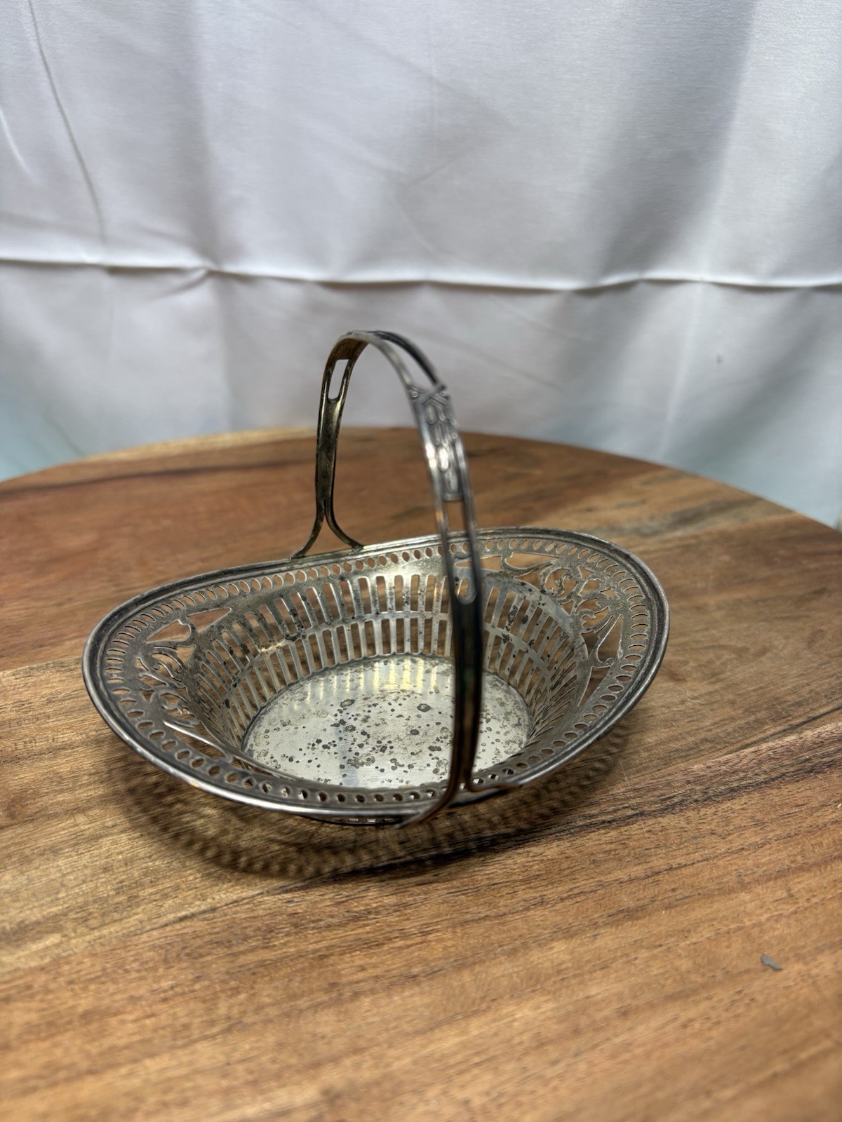 Small Sterling Silver Flower Basket Wilcox And Wagoner Hallmark 54g Early 1900’s