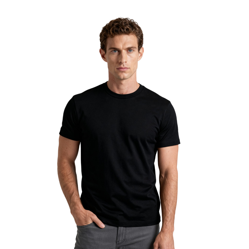 Raven & Finch Men’s Crew Neck T-Shirt, Short Sleeve Slim Fit