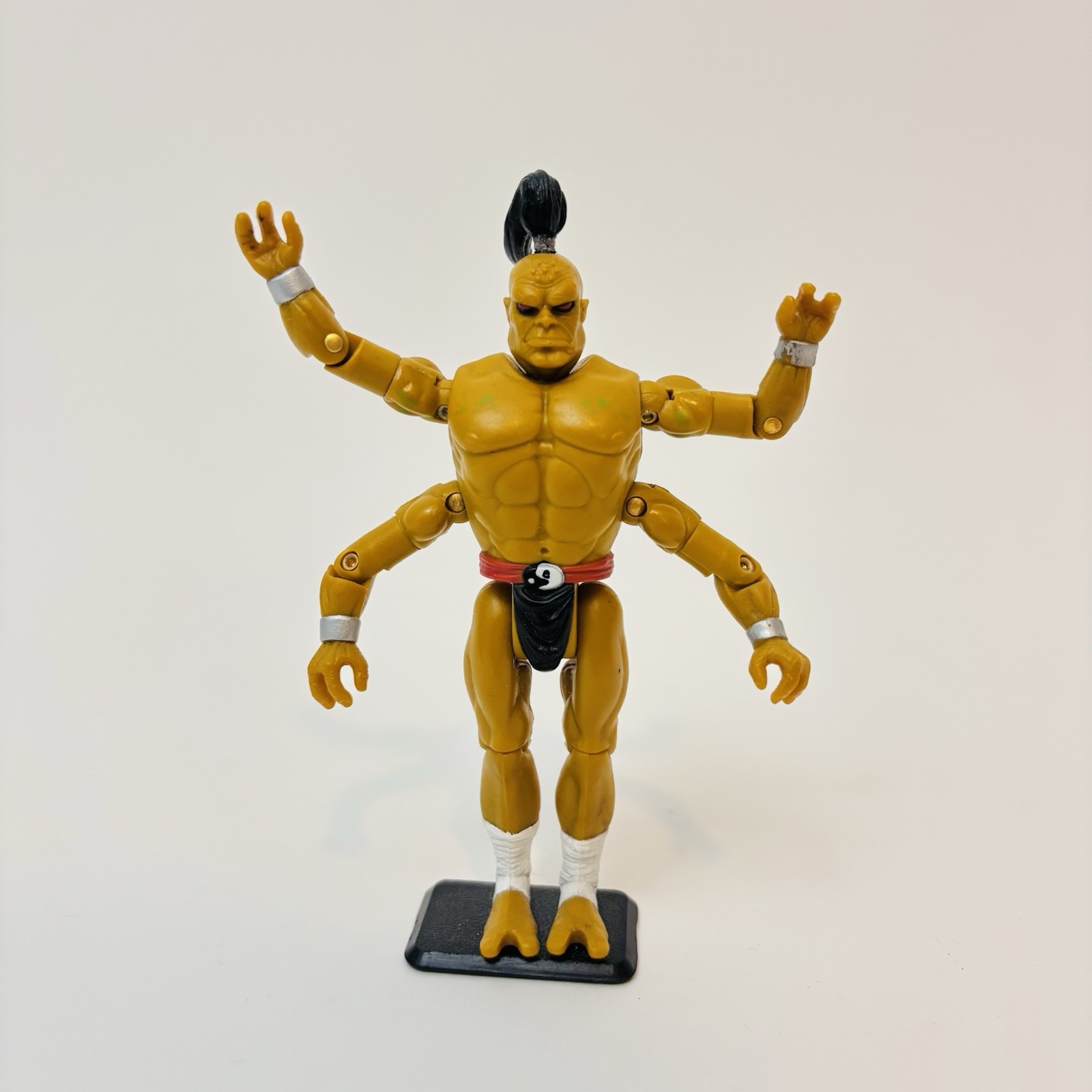 Vintage Hasbro Mortal Kombat Goro 1992 GI Joe Loose Action Figure Toy With Stand