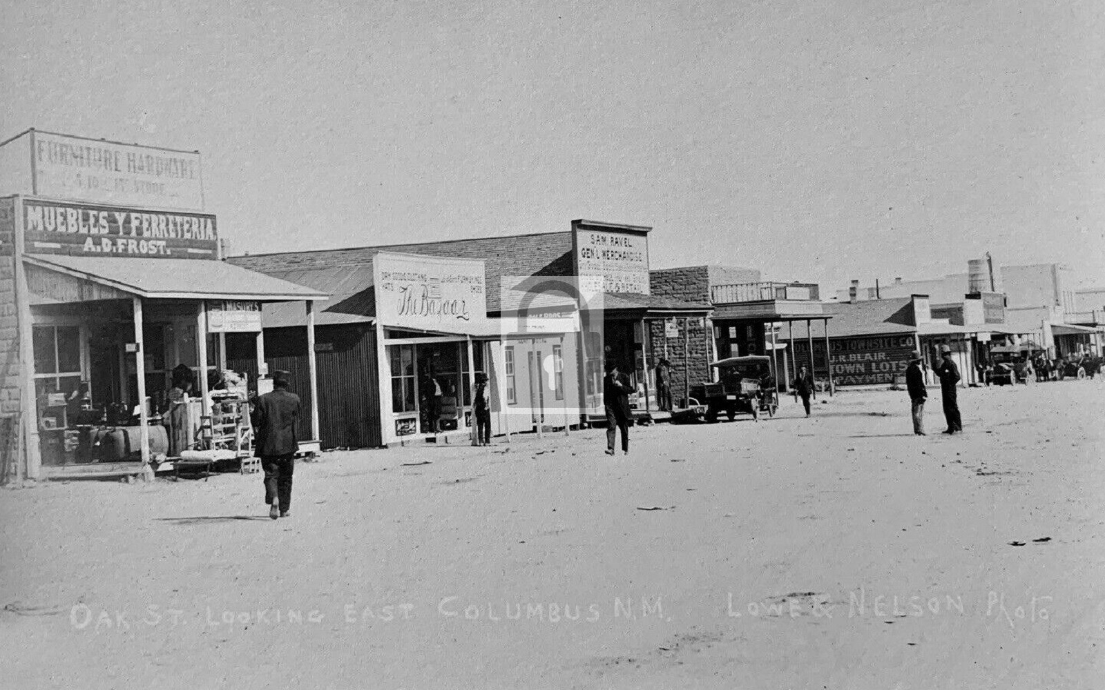 Oak Street View General Store Columbus New Mexico NM - Reprint Oak Street View General Store Columbus New Mexico NM - Reprint