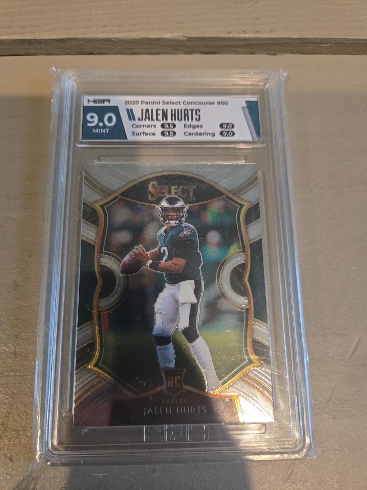 Jalen Hurts 2020 Panini Select Concourse #50 HGA 9